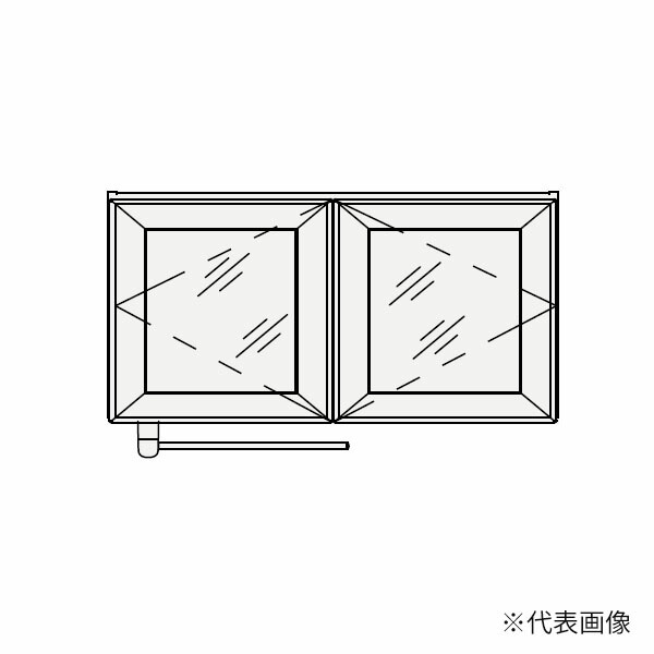 ●クリナップ 【SRMA90】境界線の外側納める S(エス) 洗い濯ぎ機用真っただ中収納家具 カクテルドレスルー扉 間口90糎〔GB〕