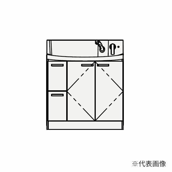 ●クリナップ 【BNFL902WTCWJTS】判定基準(モノ白いこと) 人工マーブルどんぶり鉢洗面かざり付ける台 FANCIO(ファンシオ) 抽き出し印字機 間口90糎〔GB〕