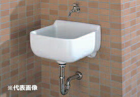 ●INAX/LIXIL セット品番【S-17/BW1+LF-7R-13-U】ピュアホワイト 小形多目的流し 床排水(Sトラップ)