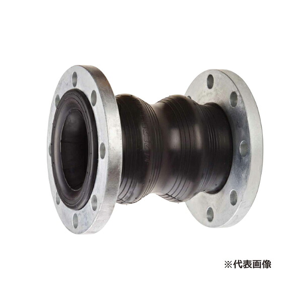 ゼンシン 【ZRJ-T-250】防振継手 ラバーボールジョイントTWIN TYPE ゴム製防振継手(2山) 口径250A(10インチ)|家電と住設のイークローバー