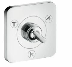 ハンスグローエ【36772000】アクサーチッテリオE 埋込式3アウトレット切替バルブ 12×12 (化粧部)〔EI〕