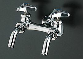 TOTO 水栓金具【T250SUN】冷ややかさ地 ありがた味用単水栓 横水栓(2口) 吐水口回転させる式〔HG〕 木材・建築資材・設備-花・ガーデン・DIY