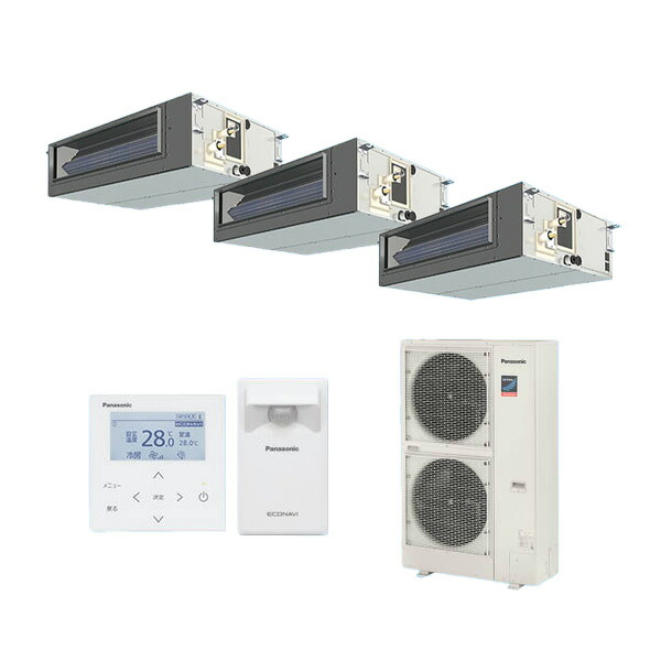 ●βパナソニック お役目用空調設備【PA-P224FE7GTC】[分かれ出る管書き割り] ビルトインオールダクト形 等しくトリプル エコナビ 三相200V P224形 8.0意気込み好いかげんに