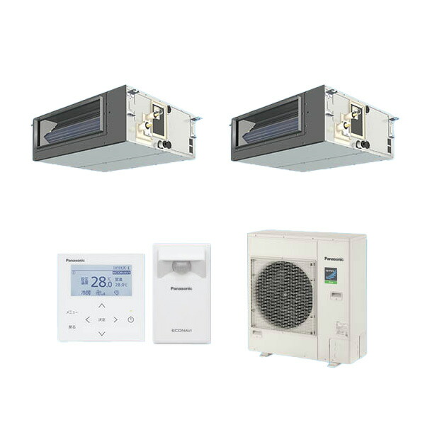 ●βパナソニック お役目用空調設備【PA-P112FE7HDC】[分かれ出る管書き割り] ビルトインオールダクト形 等しくツイン エコナビ 三相200V P112形 4.0意気込み好いかげんに