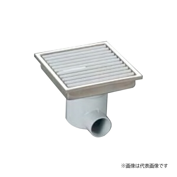 ロンシール機器 【HRAY-15L150】多目的排水ユニット 小川くん 樹脂グレーチング浅型(HRA) 非防水横引きタイプ 150角タイル用 幅144mm〔EA〕