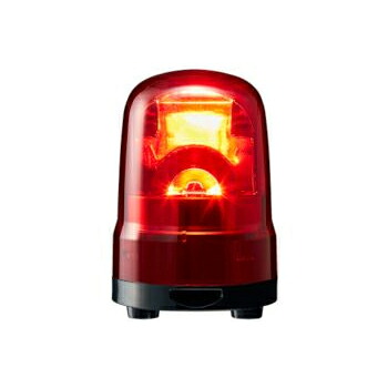 Яパトライト 【SKH-M1TB-R】赤 回転灯 モータ回転 DC12-24V φ100mm 配線：プッシュイン端子台 ブザーあり
