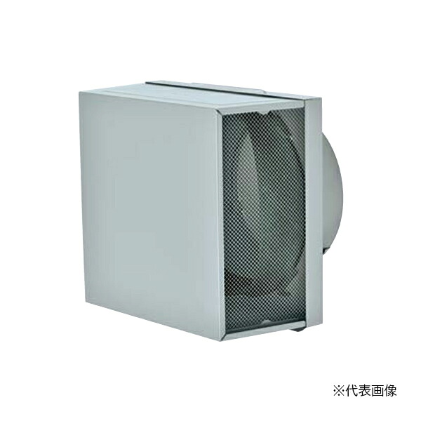 MELAT/メルコエアテック 換気部材【AT-200KMNSK】外壁用(ステンレス製) 角形耐外風フード 左右開口 防火ダンパー付 網 適用パイプφ200〔HF〕