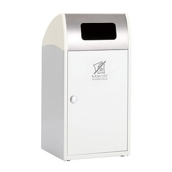 ●u.テラモト ゴミ箱【DS-168-912-7】Trim(トリム)ST(ステン) オフホワイト もえないゴミ用 68L 屋外用 スタンダードタイプ 受注生産
