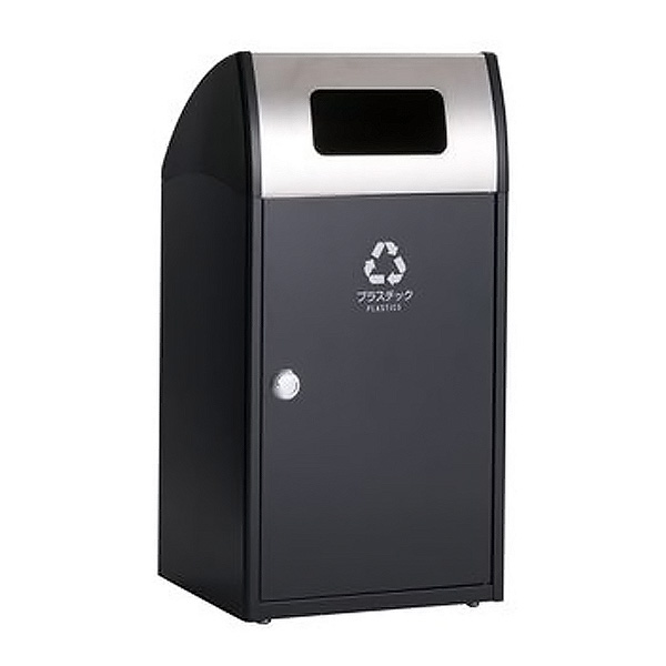 ●u.テラモト ゴミ箱【DS-168-915-8】Trim(トリム)ST(ステン) アーバングレー プラスチック用 68L 屋外用 スタンダードタイプ 受注生産｜家電と住設のイークローバー