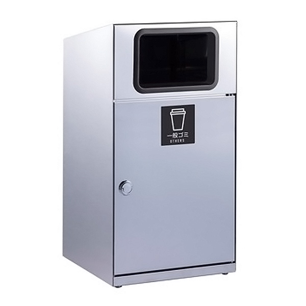 ●u.テラモト ゴミ箱【DS-189-110-0】トラッシュボックス(ステン) 一般ゴミ用 67L 屋外用 受注生産 37,180円