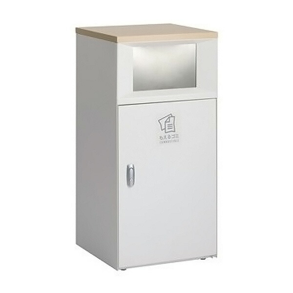 ●u.テラモト 紙くずかご【DS-189-511-0】トラッシュボックスFT 象牙色 もえるゴミ用 67L 屋内用 標準尺度手合い 受注生み出すこと
