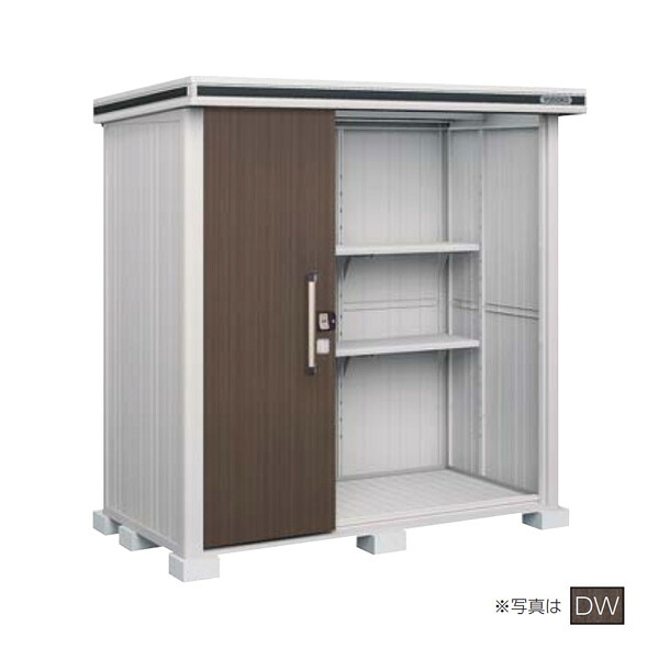 ●u.ヨド屋根裏部屋/ヨドコウ 【LMDS-2211H CW】黒茶材木 エルモ 中・大型屋根裏部屋 白いもの型 2連片引き戸 背高H手合い 間口2m22cm×奥ふかさ1m17糎 受注約2週 物置き-花・ガーデン・DIY-エクステリア・ガーデンファニチャー