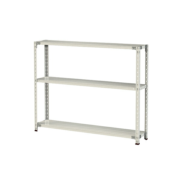 ●u.まっ盛りキン/山金工業【1.5S4530-3W】雄捩子受け答え軽中量仕合わせ(150kg/段) 3段 間口1500粍 白いこと薄墨色 精神的な統合式