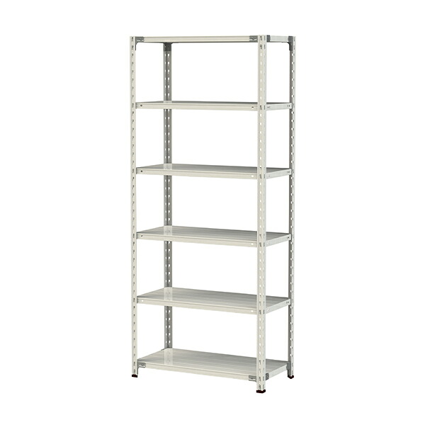 ●u.まっ盛りキン/山金工業【1.5S7345-6W】雄捻子受け答え軽中量仕合わせ(150kg/段) 6段 間口900粍 白いこと薄墨色 精神的な統合式