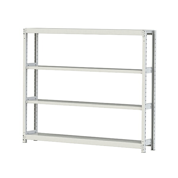 ●u.ヤマキン/山金工業【2S5630-4W】ボルトレス軽中量ラック(200kg/段) 4段 単体 間口1800mm 組立式