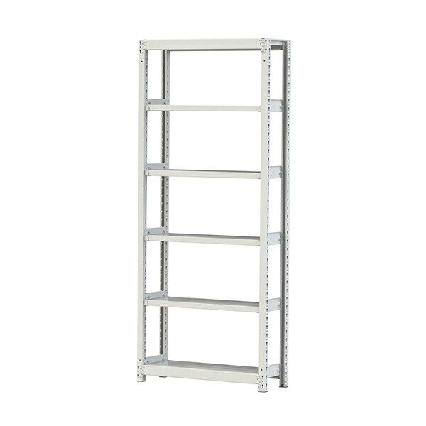 ●u.ヤマキン/山金工業【2S7330-6W】ボルトレス軽中量ラック(200kg/段) 6段 単体 間口900mm 組立式