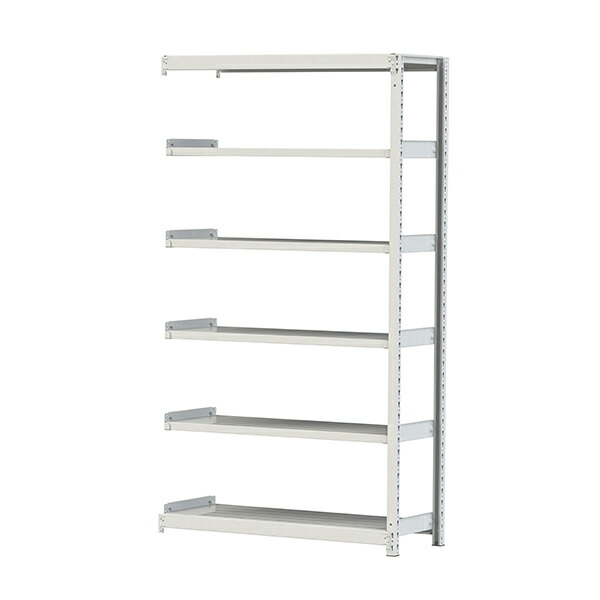 「連結型のみの購入は不可」●u.ヤマキン/山金工業【2S7445-6WR】ボルトレス軽中量ラック(200kg/段) 6段 連結 間口1200mm 組立式