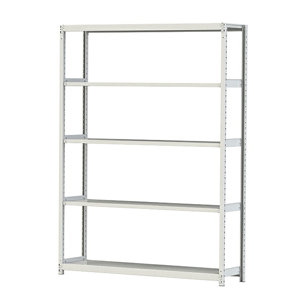 ●u.ヤマキン/山金工業【2S8645-5W】ボルトレス軽中量ラック(200kg/段) 5段 単体 間口1800mm 組立式