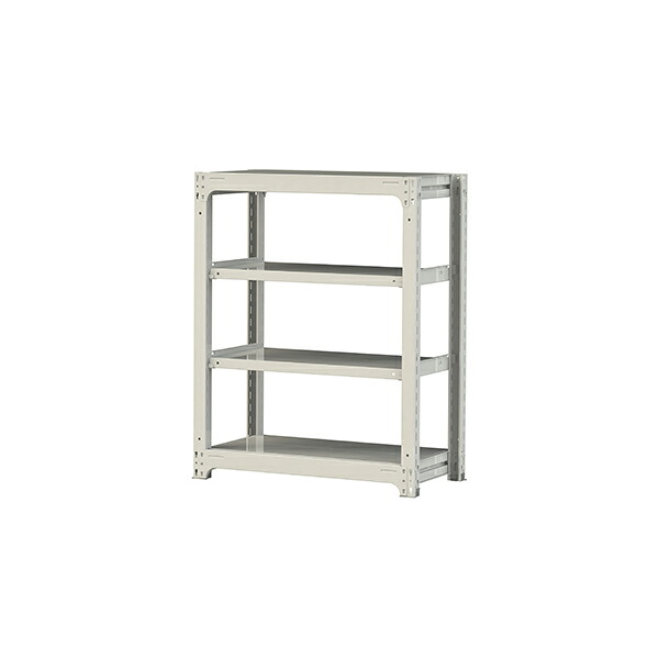 ●u.まっ盛りキン/山金工業【3S4348-4W】雄捻子受け答え中量仕合わせ(300kg/段) 4段 単体 高さ1200粍 白いこと薄墨色 精神的な統合式