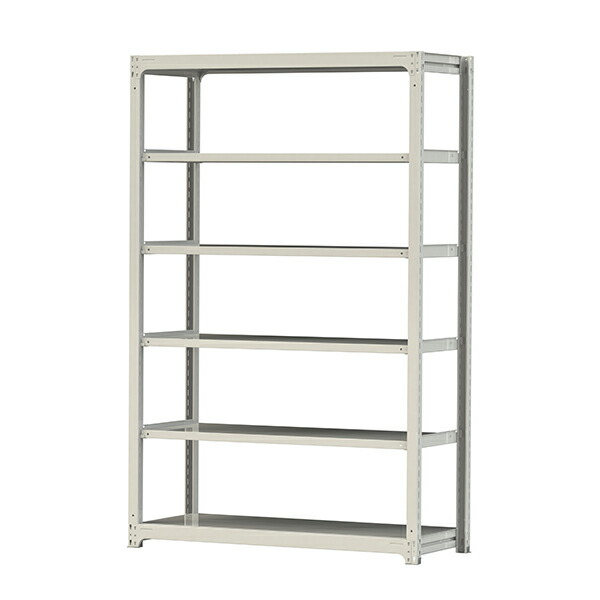 ●u.まっ盛りキン/山金工業【3S8562-6W】雄捻子受け答え中量仕合わせ(300kg/段) 6段 単体 高さ2400粍 白いこと薄墨色 精神的な統合式