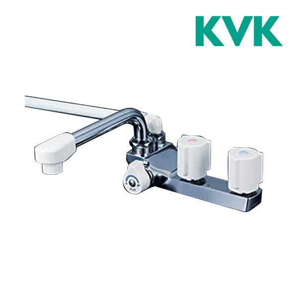 楽天市場】【限定在庫】KVK KF207N デッキ型一時止水付2ハンドル