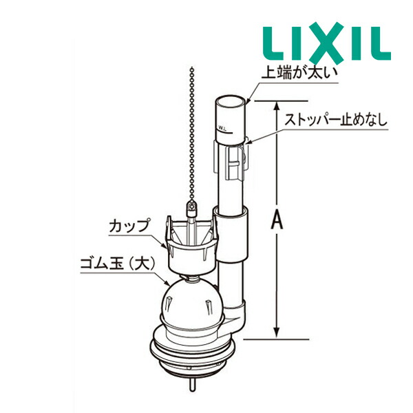 楽天市場】INAX/LIXIL オプションパーツ【A-7123】吐水口部(緊急止水弁