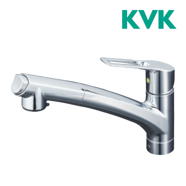 楽天市場】KVK 流し台用シングルレバー式シャワー付混合栓（e