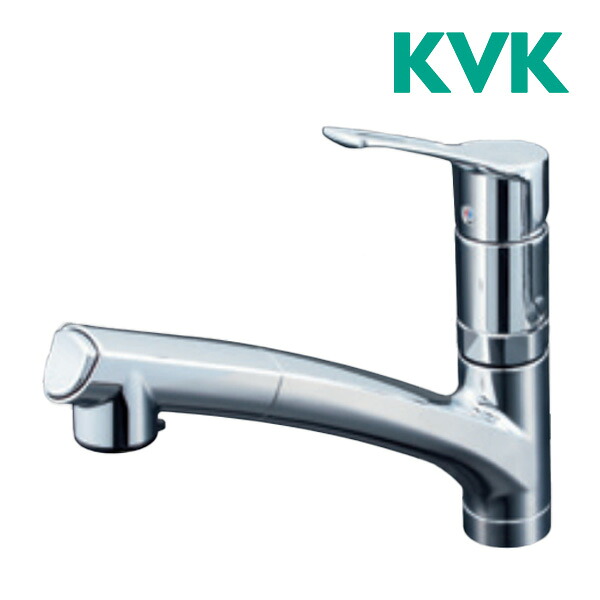 △《在庫あり》◆15時迄出荷OK！KVK 水栓金具【KM5021TTN】流し台用シングルレバー式シャワー付混合栓 給水・給湯接続