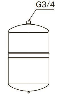 ●コロナ 密閉式ふくれ上がる貯蔵タンク【UHB-T12C】鉄製 取り合わせ全静電容量95L社会階級 (旧品番 UHB-T12B)〔FH〕