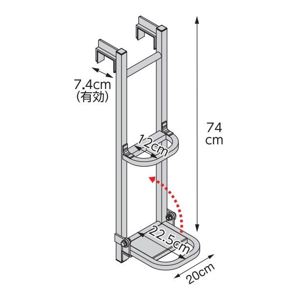 楽天市場】####Ξ長谷川工業 【LH2-54】2連はしご LH2 ラクノリ 脚部