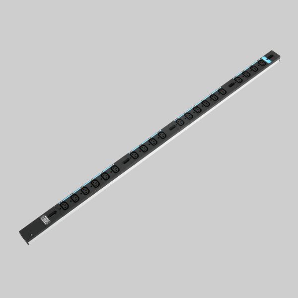 ▲Яアメリカン電機 【HA9200S】黒色 0Uコンセントバー 20A入力 IEC C-13×20ヶ口 スリムタイプ 受注生産
