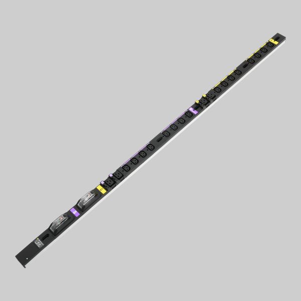 ▲Яアメリカン電機 【HA9202VS】黒色 0Uコンセントバー 30A入力 IEC C-13×16ヶ口＋IEC C-19×4ヶ口 スリムタイプ 20A安全ブレーカ付 受注生産