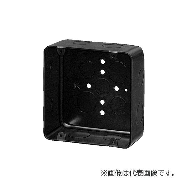 未来工業 【OF-LB-4N(20個入)】鉄アウトレットボックス 大きい四角(深型) 横ずっぽう伸す22・28(25・31)×4