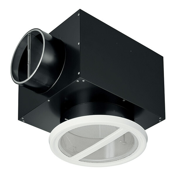 ユニックス 換気口【NCSW100B10MDSP】軒天井用 防音チャンバー方式 10メッシュ 防火ダンパー 72℃〔HF〕
