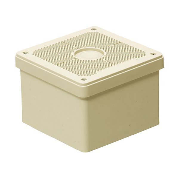 未来工業 【FVP-1510FJ】ベージュ プールボックス (自在板付) 有効深さ78.5mm 防犯カメラ取付用ねじ付