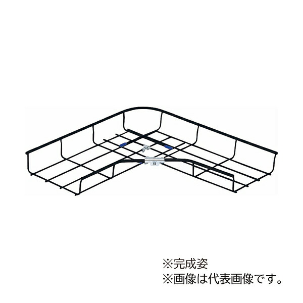 ▲未来工業 【SRM6L-K50K】ミラメッシュ L形分岐ラック キット品 塗装品(黒色) サイズ50 受注生産 8,514円
