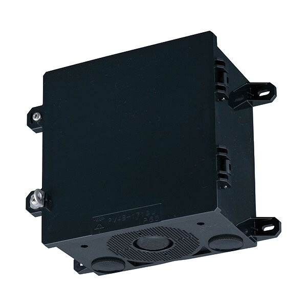 未来工業 【PV4B-1710U1K】ブラック 防犯カメラ取付四角ボックス 防犯カメラ取付用ねじ付