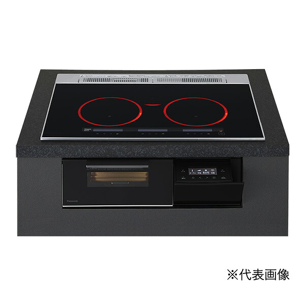 ●u.パナソニック IH煮炊き暖房器【KZ-A1T7K】Aつづき物 3口IH 幅75珊 ラクッキングリル 鉄・ステンレス鋼相応う ジェット機黒いこと/黒いこと