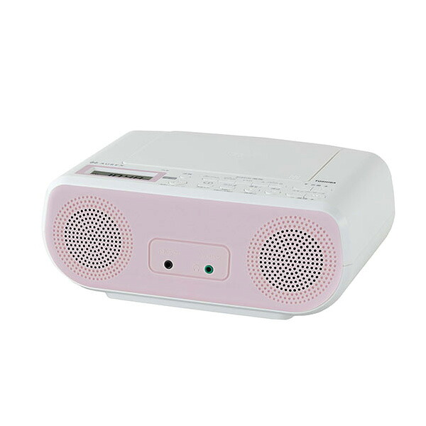 ω東芝 オーディオ【TY-C161(P)】ピンク CDラジオ 横型タイプ AUREX