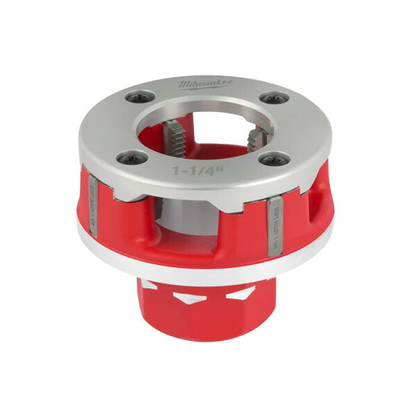 ▲●u.ミルウォーキー/Milwaukee 【4932480248】鋼管用チェーザ(4枚)付ダイヘッド 1-1/4\