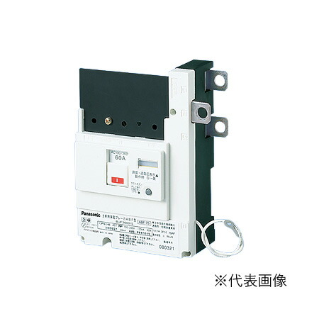 パナソニック 分電盤【BJF360315】太陽光発電システム・自家発電 主幹用ブレーカ 60A 単3 中性線欠相保護付 漏電ブレーカABF型 3P3E〔FE〕