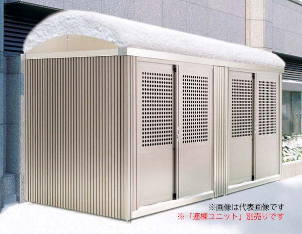 ●u.四国化成建材【GSPLS-HNA2025SC】ゴミストッカー PL型 引き戸式 床なし 基本セット 3000N/m2 受注生産