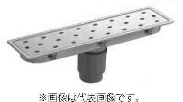 長谷川鋳工所 【SP-450C】浴室用トラップ付排水溝ふた センター排水 タイル150mm 長さ448mm×幅148mm 受注生産〔FA〕