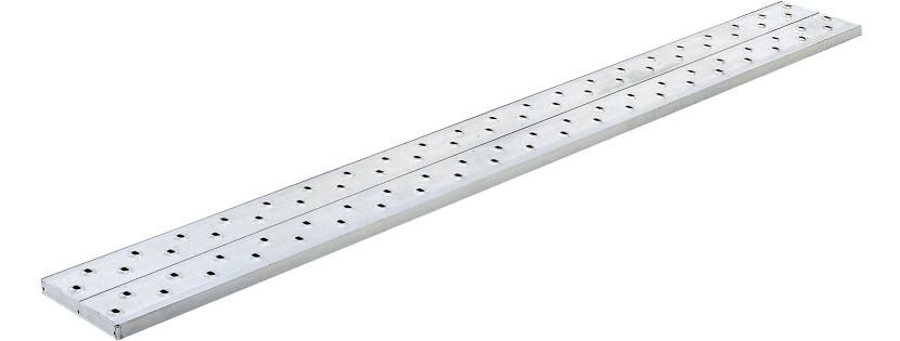 ●∂長谷川工業 【AD-325】足場板 AD アルステージ 最軽量タイプ 片面使用タイプ 全長2.50m 質量4.9kg 3点支持 3枚セット