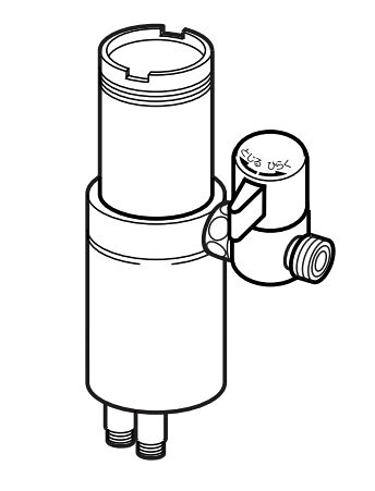 ナニワ製作所 【NSP-SSF7】浄水器・食器洗い乾燥機用分岐水栓 シングル分岐 (旧品番 NSJ-SSF7)〔▽〕|クローバー資材館