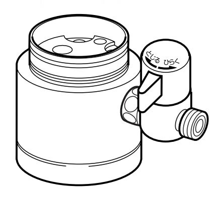 ナニワ製作所 【NSP-SKB7】浄水器・食器洗い乾燥機用分岐水栓 シングル分岐 (旧品番 NSJ-SKB7)〔▽〕