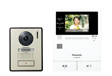 パナソニック テレビドアホン【VL-SVE310KLA】2-7タイプ どこでもドアホン 電源コード式 (旧品番 VL-SVE310KL)〔▽〕｜クローバー資材館