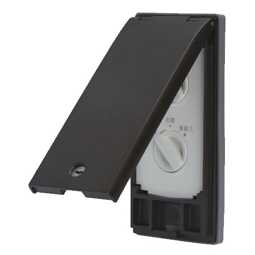 β神保電器 配線器具【TDP02620DB】ダークブラウン J・WIDE SLIM (Jワイドスリム) 感熱センサ用ロータリスイッチセット (防滴薄形) 3段階切替 2個用