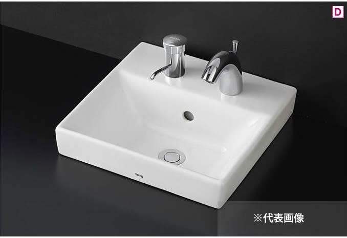 ●TOTO カウンター式洗面器【LS721CM#NW1】(洗面器のみ) ホワイト ベッセル式〔GE〕｜クローバー資材館