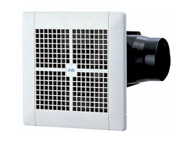 日本電興【NTV-100S2】ダクト用換気扇 接続パイプφ100mm 埋込寸法180mm角〔HE〕